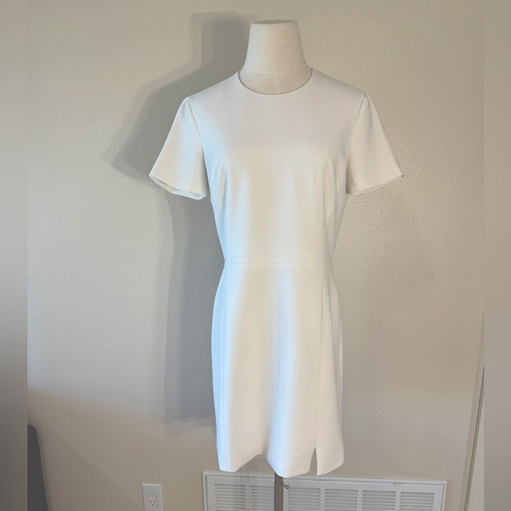 French Connection Whisper Cap Sleeve Dress, White, SIZE: 8